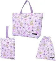 COLORFUL CANDY STYLE NJ504100 Disney Kindergarten Entrance Series Gusseted Bag, Drawstring 3-Piece Set, Rapunzel, Princes, Rapunzel, Lesson Bag, Shoe Case, Drawstring Bag, Large Entrance Preparation,