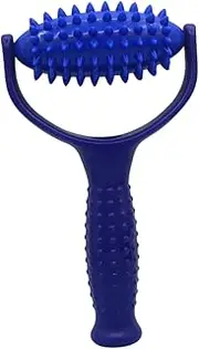 Hoement Spiked Massage Ball Roller Stick Yoga Massage Stick (blue) Muscle Roller Stick Full Body Massager Leg Massage Roller Fascia Roller Leg Muscle Roller Face Massage Roller Walker Pvc