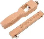 HOODANCOS Adjustable Leather Cutting Tool Ergonomic Wooden Strap Cutter for DIY Crafts Efficient Leather Belt Making Device Handicraft Enthusiasts