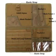 Nylon Tactical MOLLE Vehicle Visor Panel Truck Car Sun Visor Storage Organizer