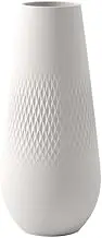 Villeroy & Boch Collier Blanc Carre No. 3 Premium Porcelain Vase, 11.5 x 11.5 x 26 cm, White