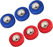 Vaguelly Tabletop Shuffleboard Equipment 6pcs Shuffleboard Durable Roller Balls for Office Leisure and Mini Game Sets