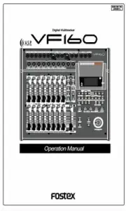 FOSTEX VF160 RECORDER original factory owner's manual...NEW