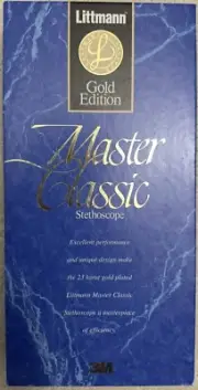 RARE - 23K GOLD PLATED - 3M Littmann Master Classic II Stethoscope 2142G, 27"