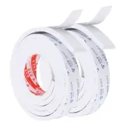 2Pcs 7 Feet Sealing Foam Tape 3.5cm Wide 8mm Thick Adhesive Weather Strip White