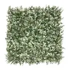 20"x20" Artificial Faux White Buxus Leaf Privacy Fence Screen Decor Panel Hedge