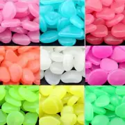 2000pcs Glow in the Dark Garden Pebbles Rock Stones for Walkways Plants Decor