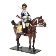 W. Britain Gloss British 10th Light Dragoons Trooper Mounted No.1, 1795 #47058