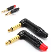 Audio Cable Plugs Jacks 6.35 1/4 TRS Stereo TS Microphone Adapter Male Headphone