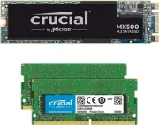Crucial 32GB (2x16GB) DDR4 2666MHz SODIMM Memory - MX500 1TB SATA SSD