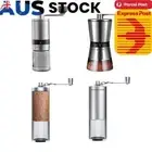 Manual Coffee Grinder Ceramic Burr Spice Grinder with Hand Crank Detachable