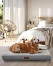 35" Orthopedic Dog Bed – Waterproof, Machine Washable with Egg Crate Foam