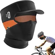 Fishing Face - Ice Silk Motorcycle Full Face Shield - Washable Motorcycle Face Reusable Breathable Cloth Face Bandana with Brim for Fishing Pluvo