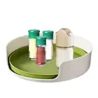 Rotating Spice Rack Multifunctional Kitchen Organizer Soy Bottles Holder