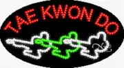 NEW “TAE KWON DO" 27x15 OVAL SOLID/ANIMATED LED SIGN w/CUSTOM OPTIONS 24303