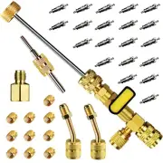 Valve Core Removal Tool HVAC, AC Schrader Valve Tool, R410A Mini Split Adapte...