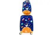 Costway Travel Luggage Set, 18" Suitcase + 13" Backpack Set / Astronaut