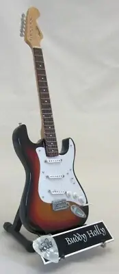 BUDDY HOLLY Miniature Guitar w/ Guitar Pick