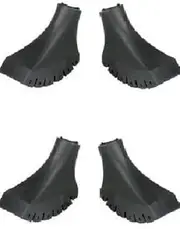 Pack of Extra Durable Rubber Tips (Feet/Paws/Ferrules/Caps) for Trekking Poles - Fits All Standard Hiking and Nordic Walking Poles