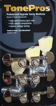 GKL33K-N TonePros Locking Tuning Machines 3 x 3, Nickel