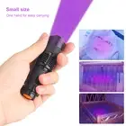 Mini 365nm UV Ultra Violet LED Flashlight Blacklight Lamp Pet Stains Inspection