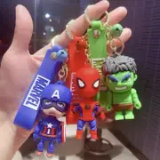 marvel super heroes keychains, spiderman, iron man, captain America, hulk
