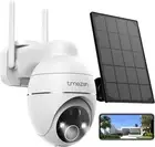 Solar Battery Surveillance Camera Outdoor, 2K Wireless PTZ WLAN IP Outdoor Camer