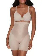 Miraclesuit Core Contour Shapewear Women's L Stucco High-Waist Bike Short ERK303