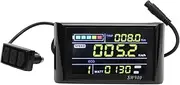 SW900 Electric Cycle LCD Display, 6P Watertight Control Panel, Cycling Meter, Screen with Real Time Data for 22.2mm Handlebars