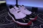 Size 10.5 - New Jordan 11 Retro Low Concord Red Black / University Rouge