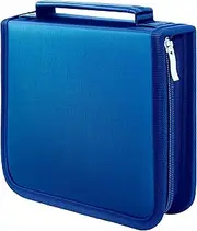 YILAG DVD Case CD Storage,40 Capacity CD Cases Holder DVD Storage Case Holders CD DVD Disc Case Storage Wallet Binder for Car Home Office Travel (40 Blue)