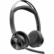 Poly Voyager Focus 2 Wired/Wireless Over-the-head Stereo Headset - Black - Google Assistant, Siri - Binaural
