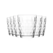 LAV Artemis Water Tumbler Glasses 340ml - Pack of 6 Table Glasses for Soft Drinks / Juice