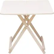 Mobile Overbed Table Square Simple Household Folding Table, Also Suitable for Outdoor, Convenient and Fast, Four Colors Optional Table with Wheels Over Bed