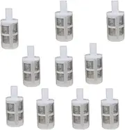 10 Pcs White Household Hose Filters 8mm Water Pump Filters Stainless Steel Encryption Filters Garden Hose Strainer for Sprayers Car Washers Oil Pumps and Industrial Equipment Pumps and Circulation