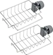 Set of 2 Shower Shelves, No Drilling, Stainless Steel Shampoo and Soap Holder