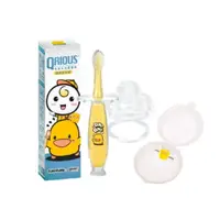 在飛比找momo購物網優惠-【Piyo Piyo 黃色小鴨】奇瑞斯含氟兒童牙膏牙刷固齒器