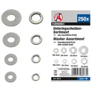 Kit 250 Pz Assorted Washers - Code bgs8073 FBGS8073 KRAFTMANN Small Parts