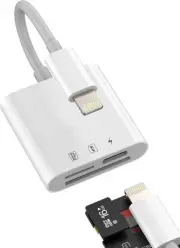 SD Card Reader Adapter (3in1) Apple MFI Certified Lightning to Micro SD TF