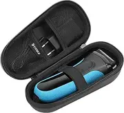 Yinke Case for Braun Series 3/ Series 5, 3040s, 3010S, 5018s, 5140s Electric Razor Shaver, Hard Travel Case Protective Cover Storage Bag (Black interior)