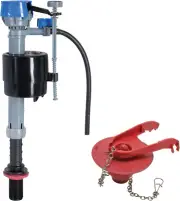 Fluidmaster Toilet Fill Valve with 2-Inch Adjustable Toilet Flapper Kit