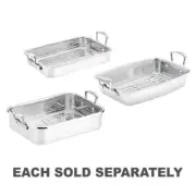 Scanpan Quality Impact Roaster with Rack Stainless Steel Handle Dishwasher Safe