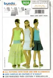 Burda Easy Sewing Pattern 9656 Girls Skirt Length Variations Size 7-14 jun