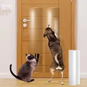 Door Protector from Dog Scratching - NeulSun Cat & Dog Door Protector Scratch Guard, No Residue Furniture & Door Dog Scratch Protector Guard for Dogs, Transparent Pet Door Protector - (500cm x 30cm)