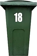 4X Bin Sticker Vinyl Number 1-99 Large Recycling Box Wheelie Self Adhesive (18)