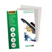 Fellowes 5351111 Laminating Pouches A4 Gloss 100 Micron Pack 100 [5351111]