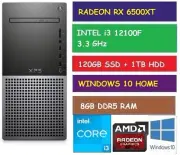 INTEL i3-12100F DELL XPS 8950 GAMING DESKTOP PC 8GB RAM 120GB SSD 1TB RX 6500XT