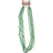Green Metallic Bead Necklaces (Pack of 5)