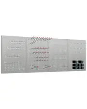 LUGO 128pc Pegboard Wall Organizer Kit