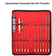 Liposuction Cannulas Set Fat Transfer Instruments 12 PCs A+ Quality Kit